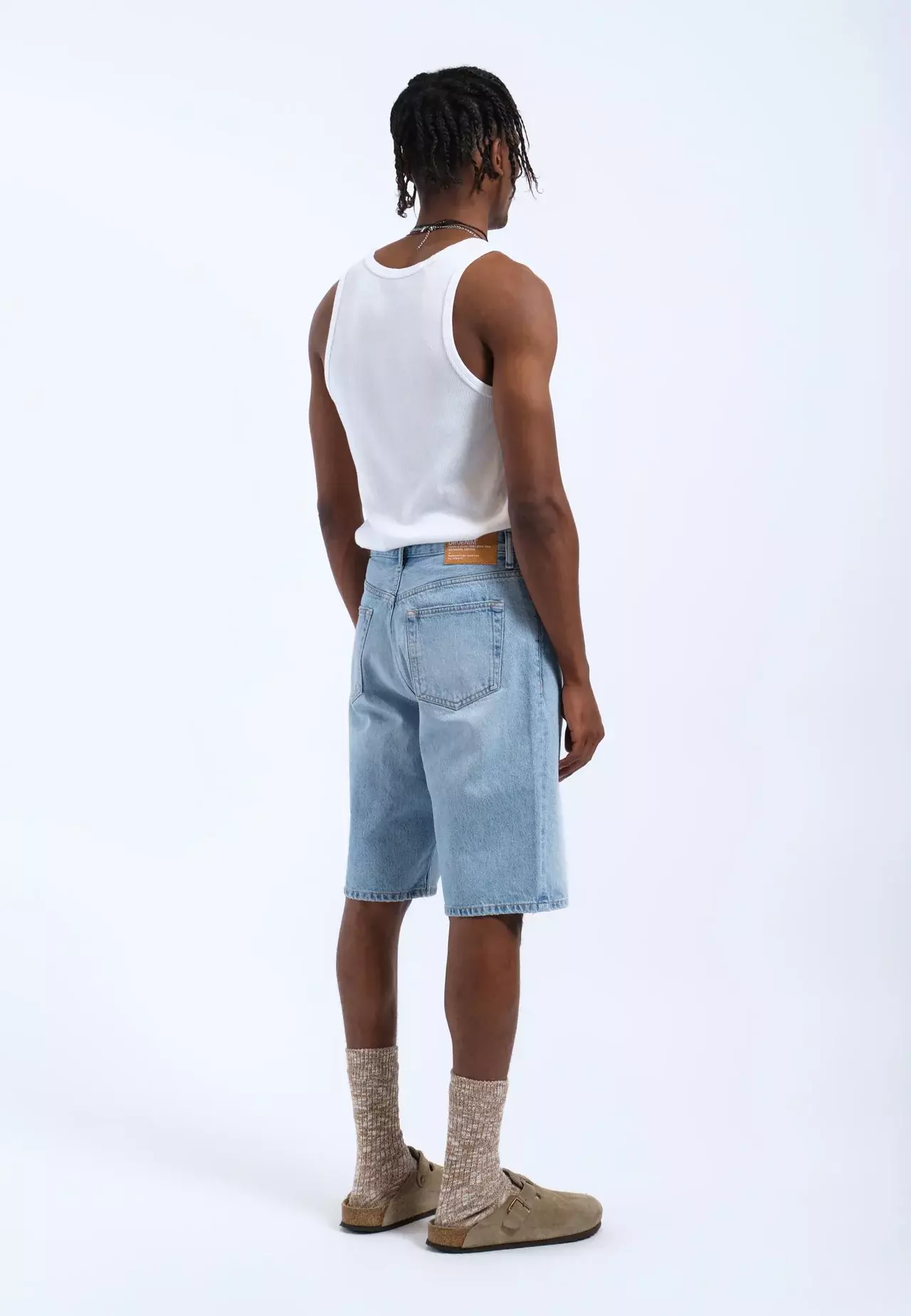 Dr.Denim Omar Shorts Stream Light Fade Herren Denim hellblau